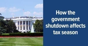 how government shutdown affects tax season chris hervochon cpa